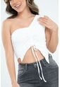 Crop Top Gissel Blanco Ragged Pf31122269 de RAGSTYLE