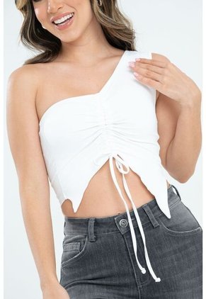 Crop Top Gissel Blanco Ragged Pf31122269