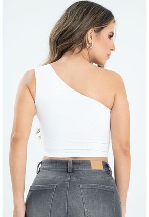 Crop Top Gissel Blanco Ragged Pf31122269