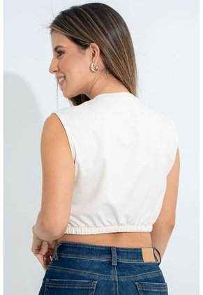 Camiseta Anudado Blanco Ragged Pf31122278