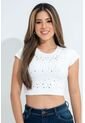 Crop Top Zhaira Blanco Ragged Pf31122280 de RAGSTYLE