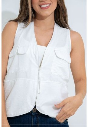 Chaleco Royalty Blanco Ragged Pf31150014