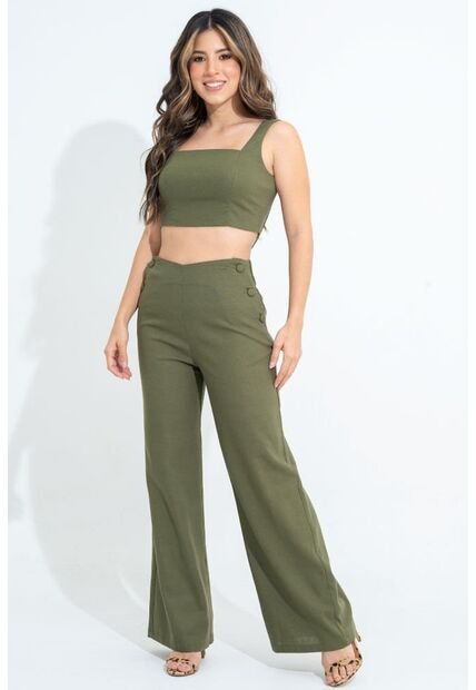 Pantalon Hizel Verde Ragged Pf31310715