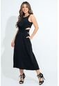 Vestido Largo Cadhee Negro Ragged Pf31511440 de RAGSTYLE