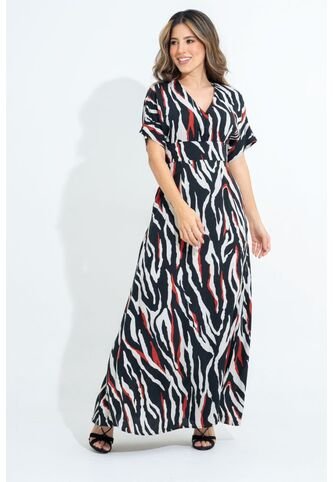 Vestido Largo Methis Negro Ragged Pf31511442 RAGSTYLE