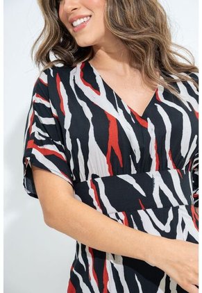 Vestido Largo Methis Negro Ragged Pf31511442