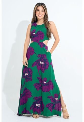 Vestido Malva Verde Ragged Pf31511443 RAGSTYLE