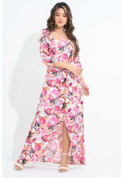 Vestido Sunrise Rosa Ragged Pf31511447
