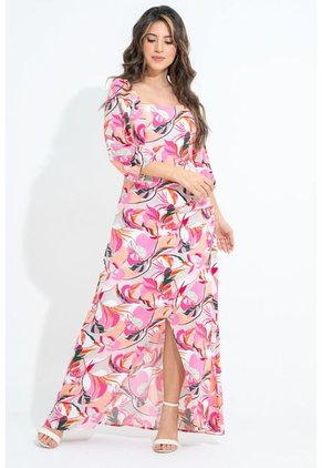 Vestido Sunrise Rosa Ragged Pf31511447