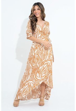 Vestido Solveig Beige Ragged Pf31511448