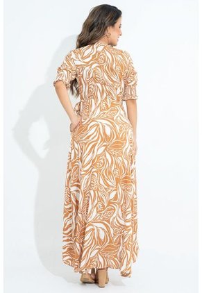 Vestido Solveig Beige Ragged Pf31511448