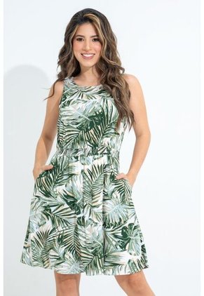 Vestido Malaga Verde Ragged Pf31511450