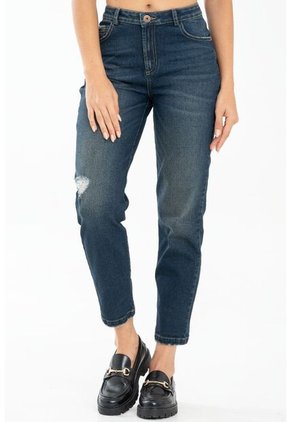 Jeans Mom Rochell Azul Ragged Pf35350270