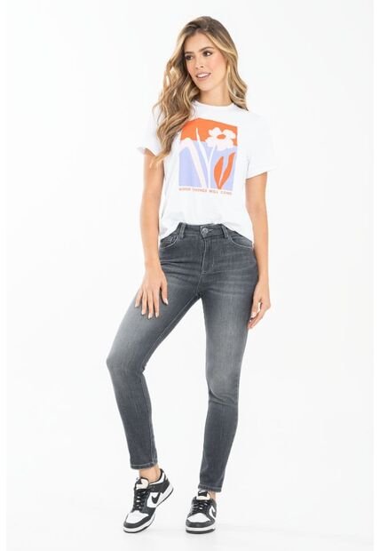 Jeans Skinny Luisiana Gris Ragged Pf35350278