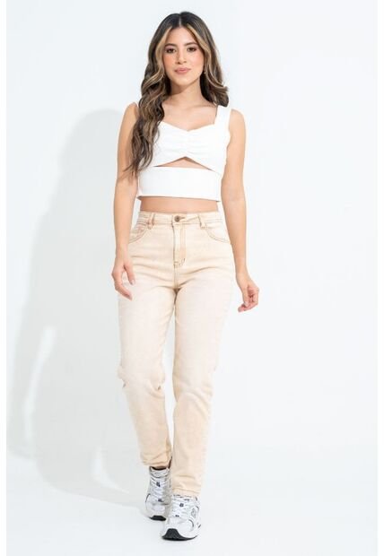 Jeans Mom Desert Café Ragged Pf35350285