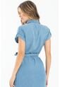 Vestido Largo Camisero Azul Ragged Pf35510218 de RAGSTYLE