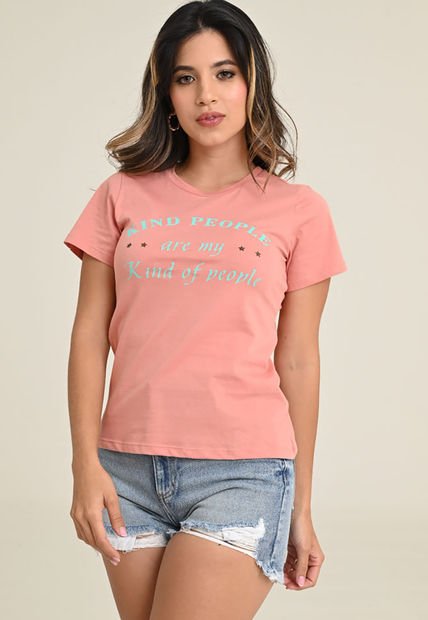 Camiseta Kind Rosa Ragged Pf31122126
