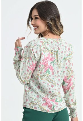 Blusa Paisley Verde Ragged Pf31113084