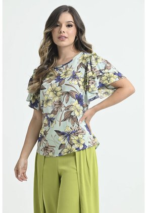 Blusa Madrid Verde Ragged Pf31113071