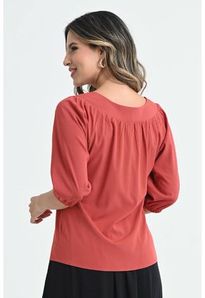 Blusa Cinza Café Ragged Pf31113085