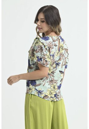 Blusa Madrid Verde Ragged Pf31113071