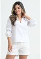 Blusa Cuello V Blanco Ragged Pf31113063 de RAGSTYLE