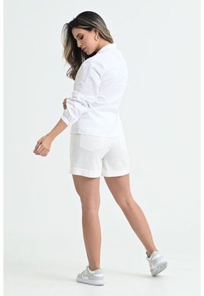 Blusa Cuello V Blanco Ragged Pf31113063