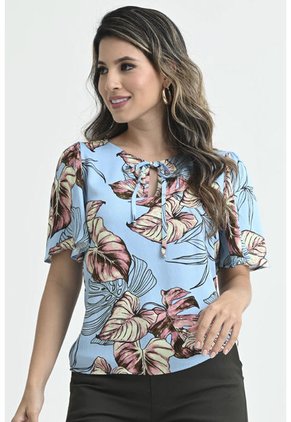 Blusa Valeria Azul Ragged Pf31113080
