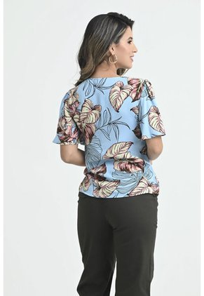 Blusa Valeria Azul Ragged Pf31113080