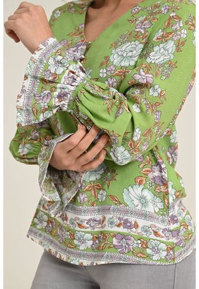 Blusa Kazumi Verde Ragged Pf31113033