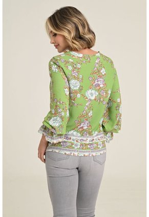 Blusa Kazumi Verde Ragged Pf31113033