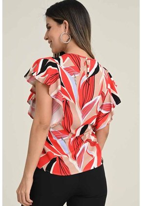 Blusa Yakarta Rojo Ragged Pf31113008