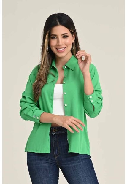 Camisa Malva Verde Ragged Pf31113019