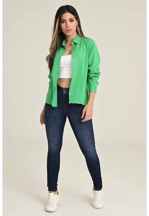 Camisa Malva Verde Ragged Pf31113019