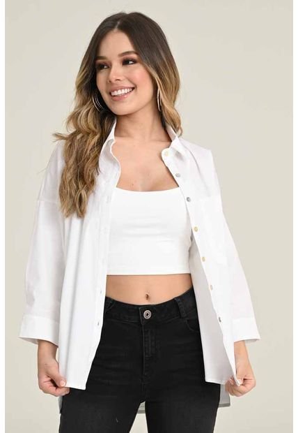 Camisa Misha Blanco Ragged Pf31113021