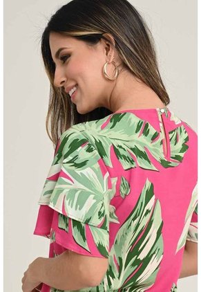 Blusa Greenery Fucsia Ragged Pf31112998