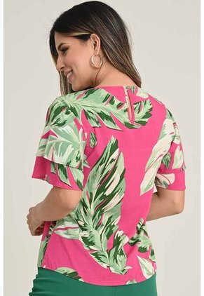 Blusa Greenery Fucsia Ragged Pf31112998