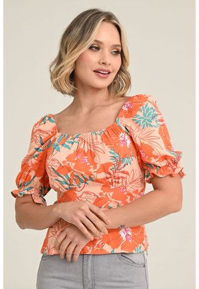 Blusa Macadamia Naranja Ragged Pf31113031