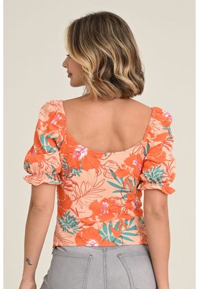 Blusa Macadamia Naranja Ragged Pf31113031