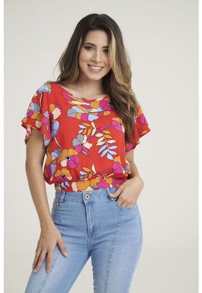 Blusa Malaga Rojo Ragged Pf31112962