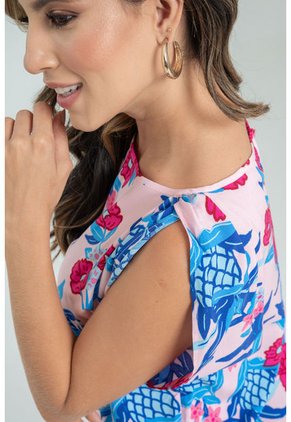 Blusa Christy Rosa Ragged Pf31113184