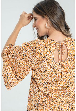 Blusa Amaranto Beige Ragged Pf31113196