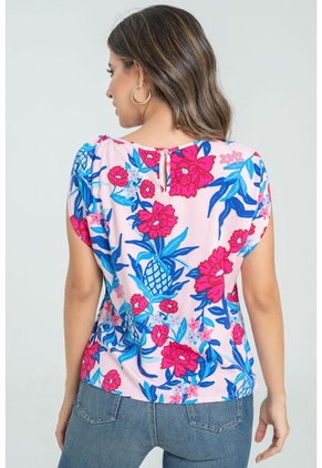 Blusa Christy Rosa Ragged Pf31113184