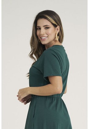 Vestido Amatista Verde Ragged Pf31511202