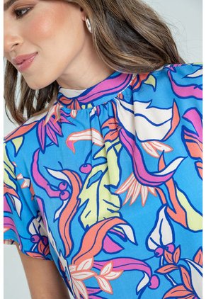 Blusa Karaj Azul Ragged Pf32111302