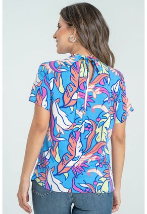 Blusa Karaj Azul Ragged Pf32111302