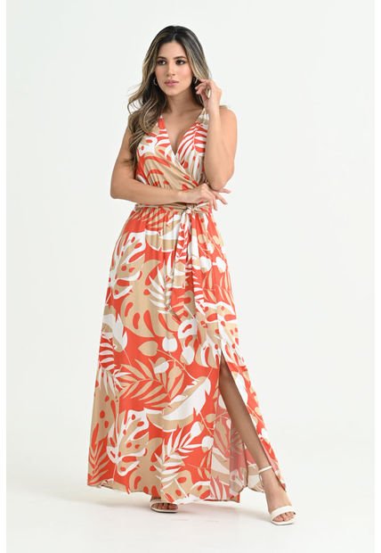 Vestido Jamaica Café Ragged Pf31511263