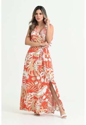 Vestido Jamaica Café Ragged Pf31511263