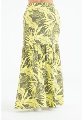 Falda Larga Minich Verde Ragged Pf31320338