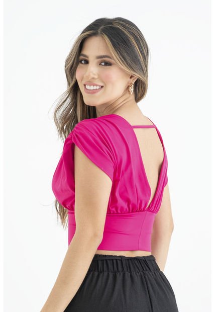 Crop Top Vegas Rosa Ragged Pf31122101